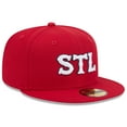 thumbnail image 3 of Men's New Era Red St. Louis Cardinals 2024 City Connect 59FIFTY Fitted Hat, 3 of 6