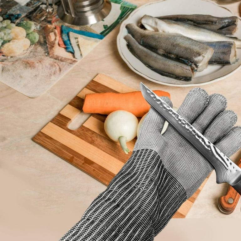 lanema Stainless Steel Mesh Metal Chainmail Gloves Butchers Glove