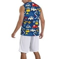 thumbnail image 5 of Easygdp Animals Rescue Team Men's Mesh Basketball Jersey Quick Drying Sleeveless Shirts Fitted Muscle Tank Tops Sport Round Neck T-Shirt - Medium, 5 of 9