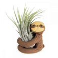 thumbnail image 1 of 3 (Package) Sloth Planter Ceramic Planter Cache Pot Sleepy Sloth Sloth Planters Pots Indoor for Succulent Air Plants Cactus Ceramic Cute Flower Pot, 1 of 5