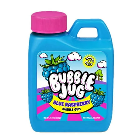 Bubble Jug Blue Raspberry Bubble Gum 1.94oz Jug
