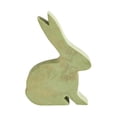 thumbnail image 4 of VHC Brands Bunny Hop Wooden Sitting Bunny in Green Enamel 5.5x8.5, Spring Decorations, Home and Table Decor, Spring and Easter Figurines, 4 of 4
