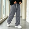 thumbnail image 2 of Akiihool Men Pants Men's Classic Fit Signature Stretch Pants Grey,L, 2 of 9