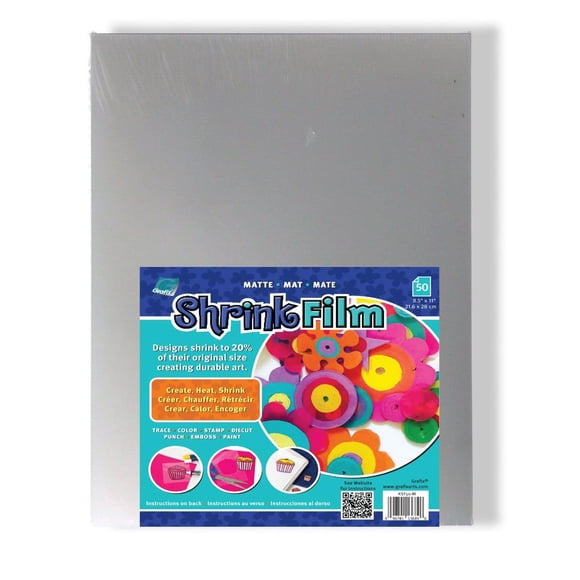 Papel para encoger Grafix mate 22x28 cm, 50 hojas