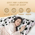thumbnail image 4 of Bingfone Body Pillow Cover Long Pillow Case With Zipper Decorative Bedding Pillowcase 20"X54" Soft Cushion Pillow Case For Bedroom-Cute Animal With Cow, 4 of 8