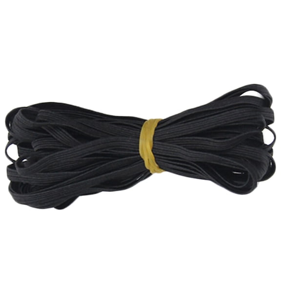 FOMIYES Black Stretch Elastic Band for Sewing, Waistband Elastic for Crafts, Projects, and Garment Making
