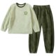 thumbnail image 2 of Cowsor 2 Piece Pajamas Set Kids Sleepwear Cartoon Printed Nightwear Cotton Long Sleeve Shirt Pants Loungewear, 2 of 7