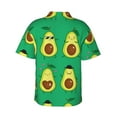 thumbnail image 3 of Daiia Cartoon Fruit 1 Hawaiian Shirt for Men Gentle Cotton Regular Short Sleeve Casual-Large, 3 of 9