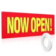 thumbnail image 1 of KAKOWELY open house signs 1 Set Now Open Banner High Visibility Opening Sign Large Outdoor Hanging Opening Banner Open Flag Grand Opening Banner for Shop with Rope, 1 of 5