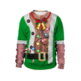 thumbnail image 3 of Nuevo listado Suéteres navideños con estilo unisex para hombres y mujeres, suéter navideño feo de Papá Noel, sudadera con cuello redondo retro sexy novedosa, 3 of 5