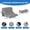 Grey-4PCS, variant on Wedge Pillow Set Plush Grey 3PCS For Bed Sitting, Reading, Recovery