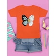 thumbnail image 3 of Half Butterfly Half Daisy T-Shirt Juniors -Image by Shutterstock,  x-Large, 3 of 4