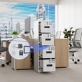 thumbnail image 5 of Gangmei 4 Drawer Vertical File Cabinet Metal Office Files Storage Cabinet, 5 of 9
