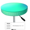 thumbnail image 4 of Kdxio blue green colors Stool Covers Round,Stretch Round Bar Stool Covers Washable Bar Stool Cushion Slipcover for 12-15 Inch Chair-13 inch, 4 of 7