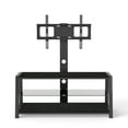 thumbnail image 6 of TV Stand Wooden Storage TV Stand Black Tempered Glass Height Adjustable Universal Swivel Entertainment Center With Mount TV Stand,black,Entertainment Center, 6 of 18