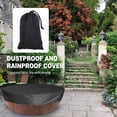 thumbnail image 4 of HEATSHAKING bathtub covers Black Polyester Taffeta Rain Protection Courtyard 1Pack, 4 of 7