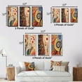 thumbnail image 4 of Designart "Indigenous Circular Dot Art Compositions III" Transitional Wall Art Set Of 3 - Abstract Transitional White Gallery Wall Set For Home Decor, 4 of 6