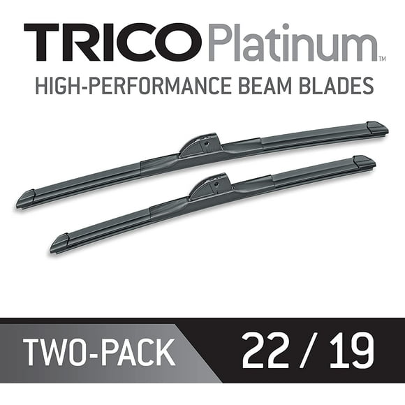 Trico - 25-2219 TRICO Black High Performance Premium Beam Wiper Blades - 22"+ 19" (Pack of 2)