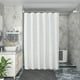 thumbnail image 5 of Cortina de ducha de poliéster impermeable con ganchos | Diseño de flores cortadas para hotel y baño | Tela blanca de 180 x 180 cm, 5 of 6