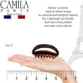 thumbnail image 2 of Camila Paris CP3081 French Hair Clip for Women, Blue, Girls Hair Claw Clip Jaw Fashion Durable and Styling Hair Accessories for Women, Luxury Ladies Strong Hold No Slip Grip Clamp, Made in France, 2 of 44