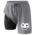 thumbnail image 3 of Letdown Mens Swim Trunks with Compression Liner 9 Inch Inseam Swim Shorts Swimming Swim Board Shorts for Men with Pockets, 3 of 3