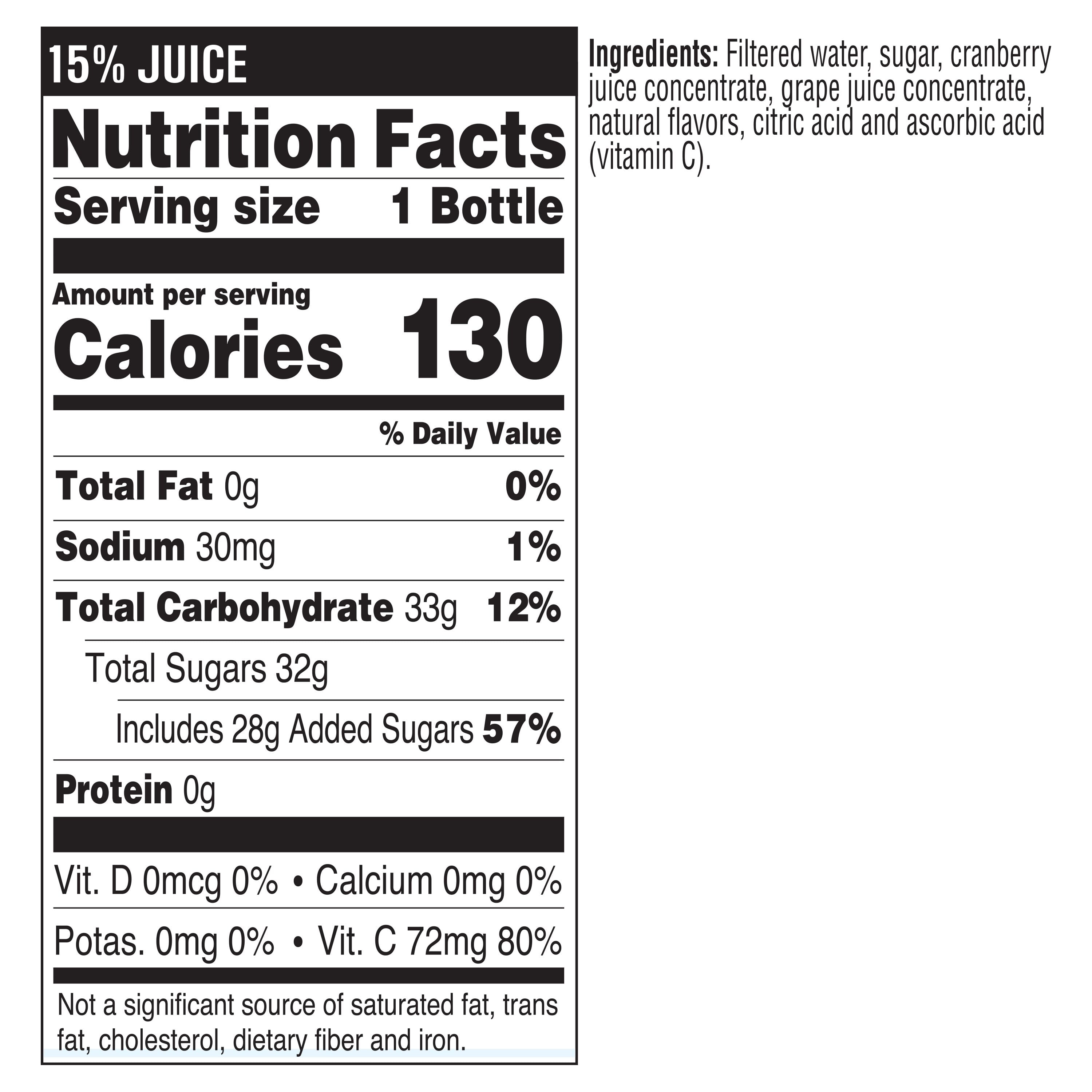 (2 pack) Tropicana Cranberry Cocktail Juice 10 oz