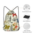 thumbnail image 5 of XMXT Unisex Drawstring Backpack for Women Men, Vintage Painting Dragonfly Butterfly Waterproof Gym Bag String Bags for Shopping Sport Travel, m, 5 of 8