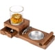 thumbnail image 5 of Cenicero para cigarros Posavasos Bandeja de vidrio para whisky y bandeja de ceniza de madera con cortador de cigarros, incluye cajón y ranura para cigarros Ceniceros para el hogar y la ofici, 5 of 5