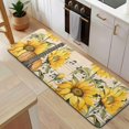 thumbnail image 5 of Beige Music Sunflower Guitar Pattern Kitchen Rug Mat,Kitchen Runner Rugs Non Skid Washable,Decorative Kitchen Floor Mats for Kitchen,Sink,Laundry,17"x47.2", 5 of 7