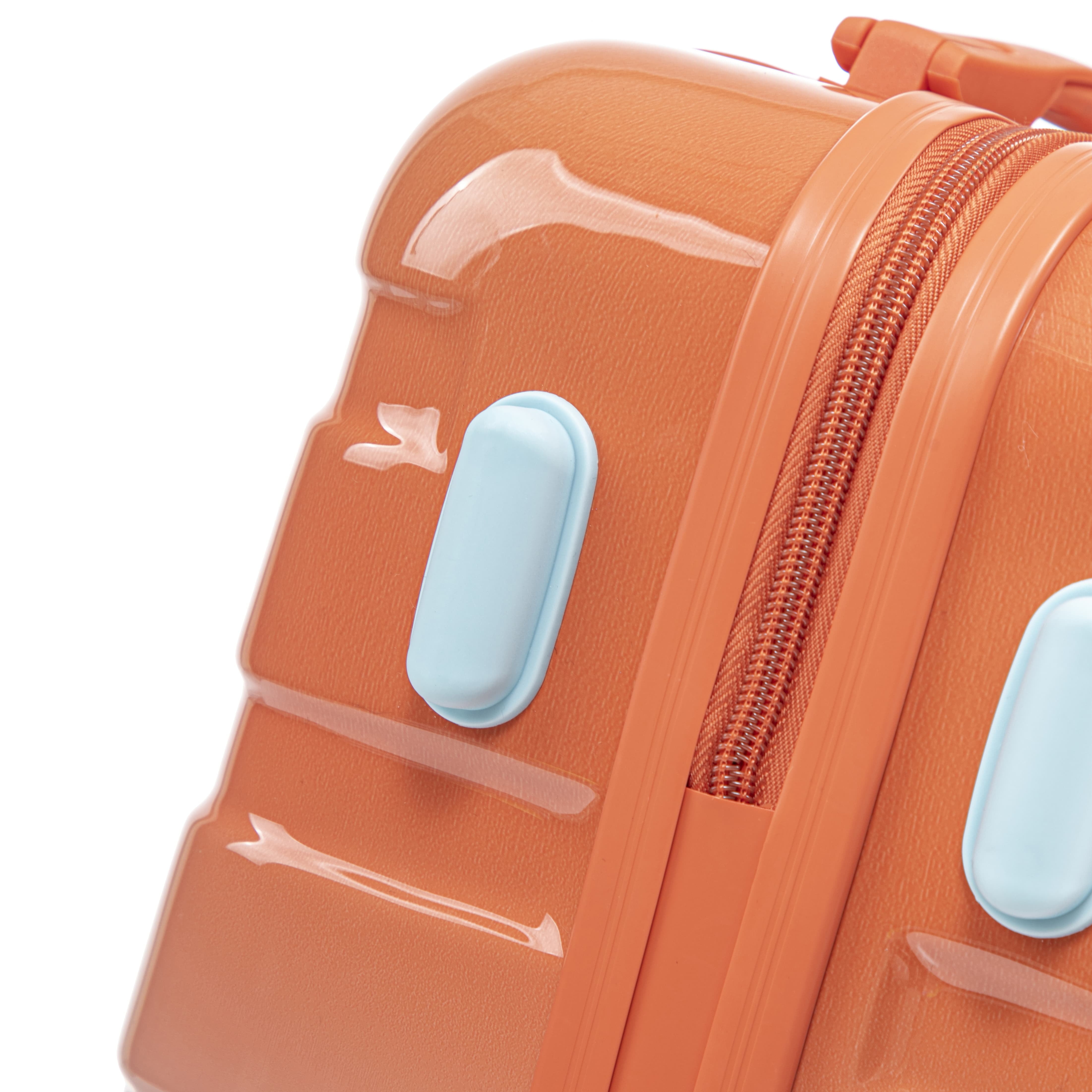 Leumius 2 Piece PC Spinner Wheel Luggage Sets, Hardside Suitcase with Combination Lock, 20 inch Carry On Luggage & 14 inch Cosmetic Case
