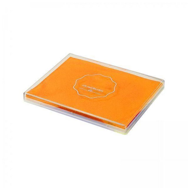 Rongfmy 2xKids Stamps Ink Pad Art DIY Greeting Cards Journals Card Making Washable Ink Pads , Orange, 2 Pcs