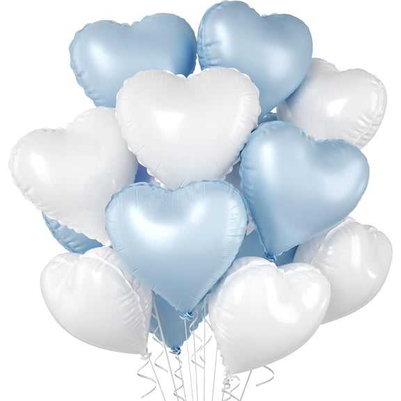 Colorful mixed heart-shaped balloons, 18 inch 10 pack love balloons, light candy colored love balloons, sweet themed party decoration, suitable for girls' birthdays, women's weddings, Valentine's Day