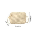 thumbnail image 3 of Qiweii Women's Straw Woven Crossbody Bag Summer Handbag Cluth Purses With Strap Fashion Casual Bag Women's Shoulder Bag, 3 of 6