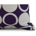 thumbnail image 2 of Simply Daisy, 16" x 16" Small Modcircles, Geometric Print Outdoor Pillow, Purple, 2 of 2