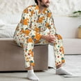 thumbnail image 7 of Naloa Squirrel With Colorful Tail Men’s Pajamas Set - Long Sleeve Button Down Sleep Shirt and Pajama Bottoms Sleepwear Set-X-Large, 7 of 7