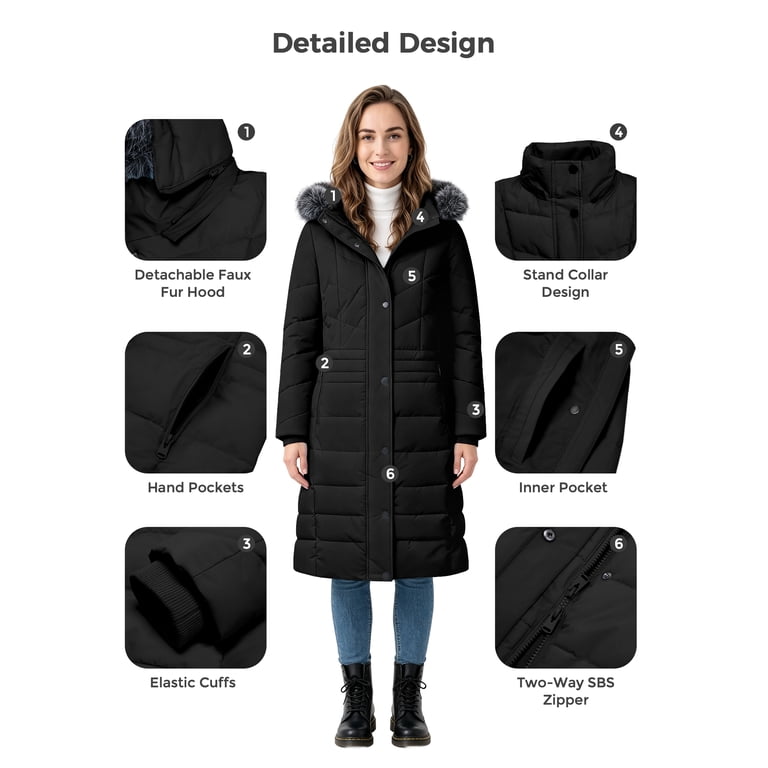 Wantdo Women's Recycled Waterproof Winter Parka with Detachable Hood photo 2