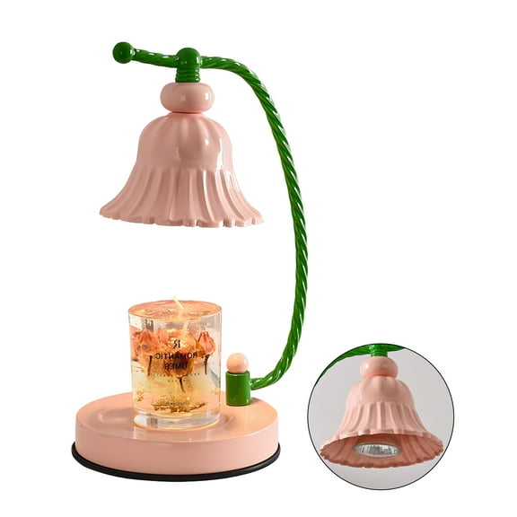 HIBIBUD Wax Melt Warmer,Bedside Wax Lamp Wax Warmer,8H Power Off Protection Lamp Candle Warmer,pink