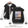 thumbnail image 1 of Sanrio Hello Kitty Cinnamoroll Jacket Kuromi Overcoat Woman Jacket Spring Autumn Kids Loose Sports Baseball Uniform Clothes Gift, 1 of 7