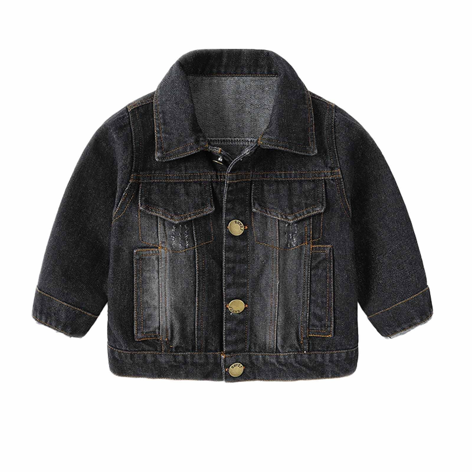 yunn⭐︎kids LIFE zbxnLI Kids Toddler Denim Jackets Boys Girls Button down Jean