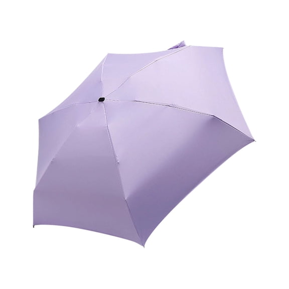 Purple Compact Folding Umbrella Windproof Automatic Open Close Lightweight Portable for Travel Beach