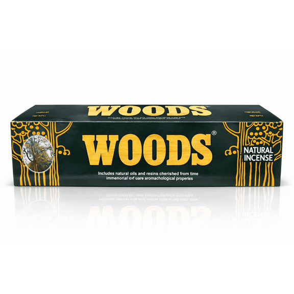 Cycle Pure Speciality Woods Natural Incense Sticks – Masala Agarbatti with Sandalwood, Amber & Cedar, 9” Long, 60 Min Burn, Pack of 6 Boxes (120 Sticks), Home Fragrance & Gifting