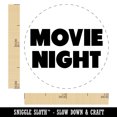 thumbnail image 2 of Movie Night Bold Text Date Self-Inking Rubber Stamp Ink Stamper - Red Ink - Mini 1/2 Inch, 2 of 7