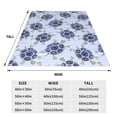 thumbnail image 3 of Sikiie Turtle with Blue Stones Ultra-Soft Micro flannel Blanket Luxury All Seasons Warm Blanket for Bedding Sofa and Travel (4 sizes)-60"x50", 3 of 7