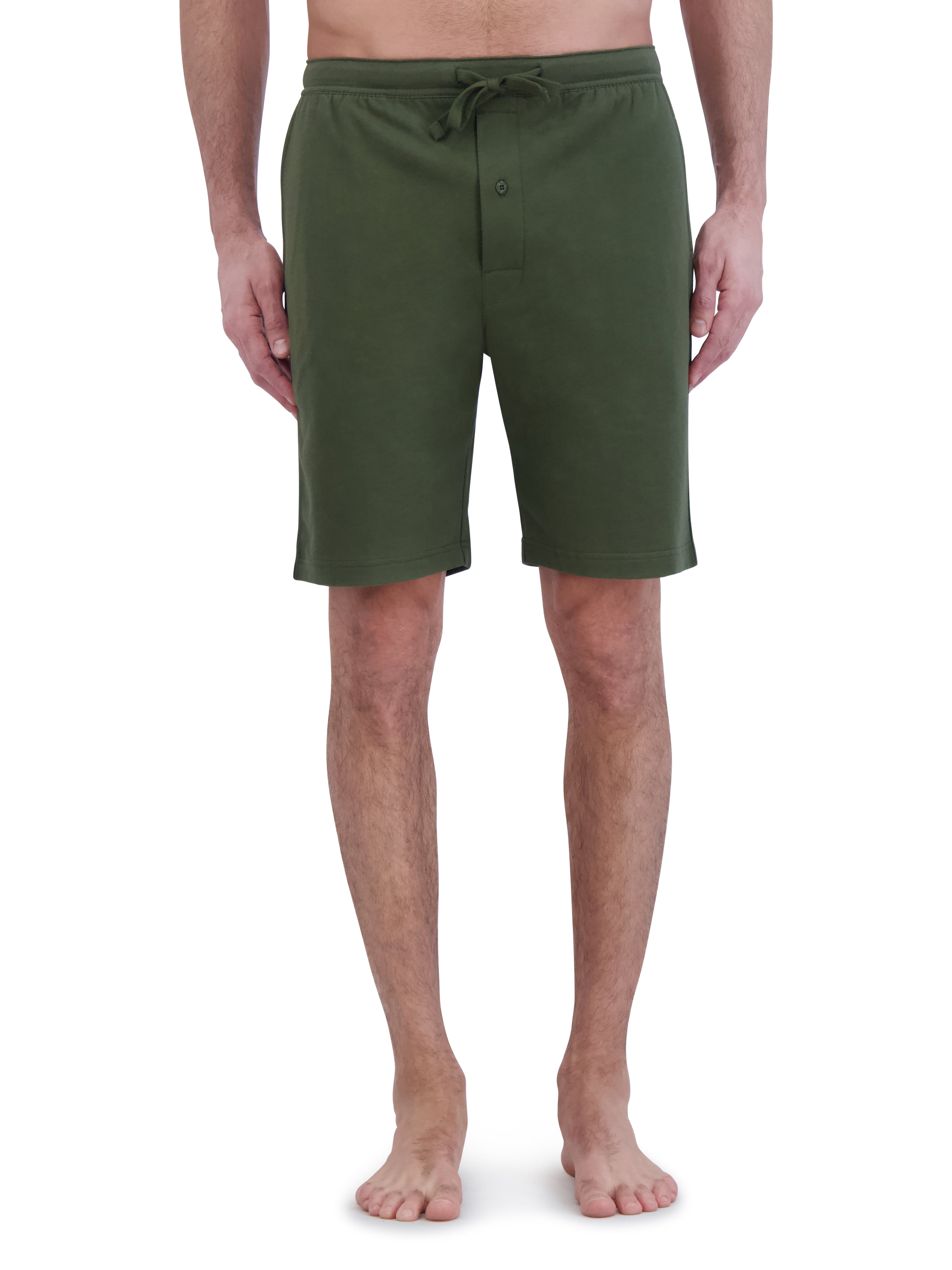 Hanes Originals Men's 100% Soft Cotton French Terry Knit Sleep Short, 2-Pack, Sizes S-2XL