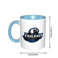 thumbnail image 4 of Taza de café de cerámica de la Universidad Faulkner, 11 oz, tazas clásicas para beber con asa para la oficina y el hogar, 4 of 5