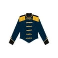 thumbnail image 6 of Haitryli Women's Ringmaster Costume Velvet Tassel Victorian Jacket Showman Cosplay Stage Shows Dark Blue S, 6 of 7
