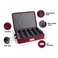 thumbnail image 4 of Covermates Keepsakes Flatware Storage Box - Stackable - Reinforced Handles - China Storage, Scarlett Red, 4 of 8