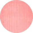 thumbnail image 1 of Ahgly Company Indoor Round Solid Red Modern Area Rugs, 7' Round, 1 of 4