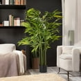 48 inches Artificial Bamboo Tree in Black Nursery Pot