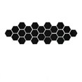 thumbnail image 1 of Exywaves 12Pcs 3D Mirror Hexagon Vinyl Removable Wall Sticker Decal Home Decor Art Black, 1 of 3